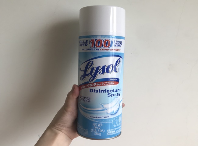 Thuốc xịt khử tr&ugrave;ng kh&ocirc;ng kh&iacute; Lysol Disinfectant