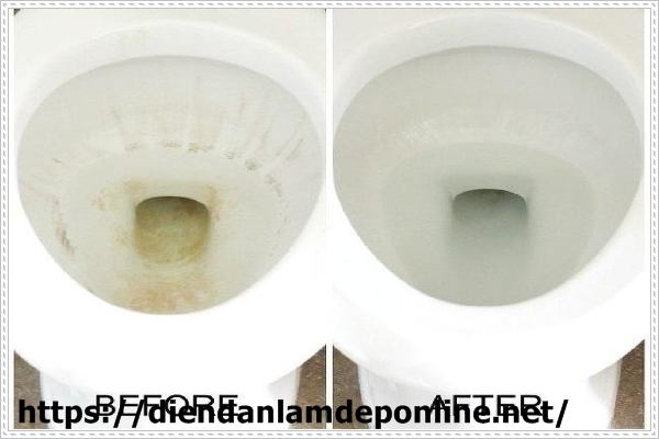 Vệ sinh bồn cầu nh&agrave; vệ sinh sạch sẽ