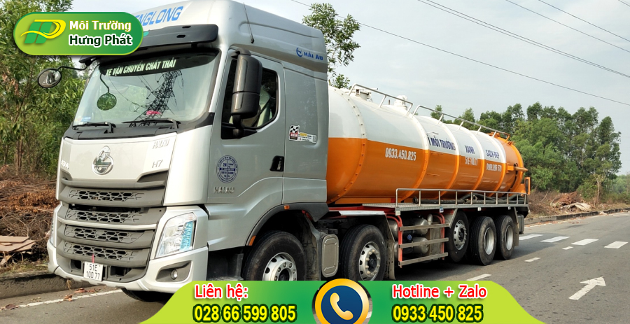 Dịch vụ hút nước thải công nghiệp Hưng Phát chất lượng cao