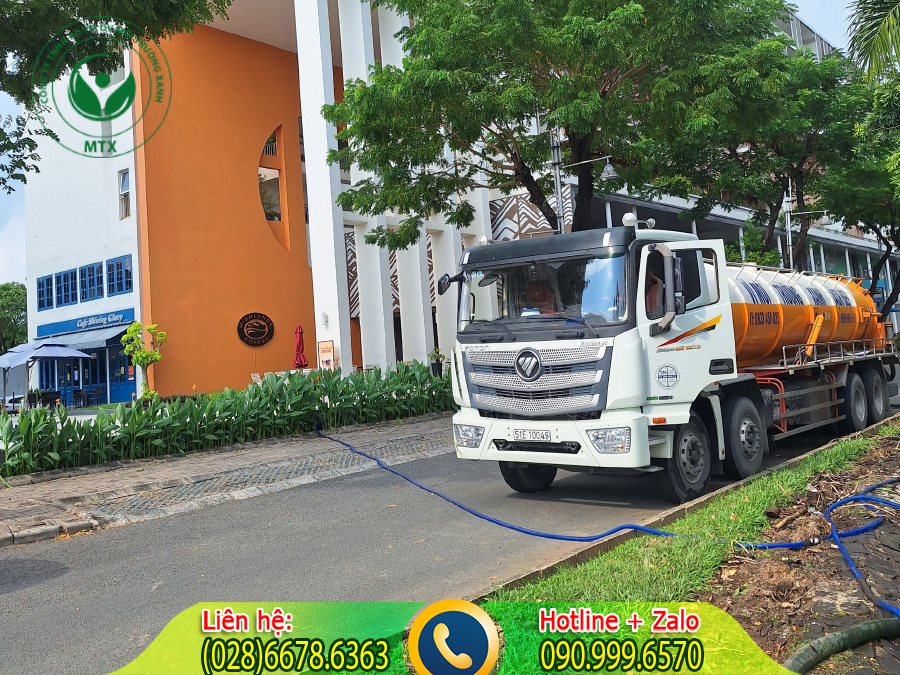 Dịch vụ thu gom b&ugrave;n thải c&ocirc;ng nghiệp với quy tr&igrave;nh chuy&ecirc;n nghiệp