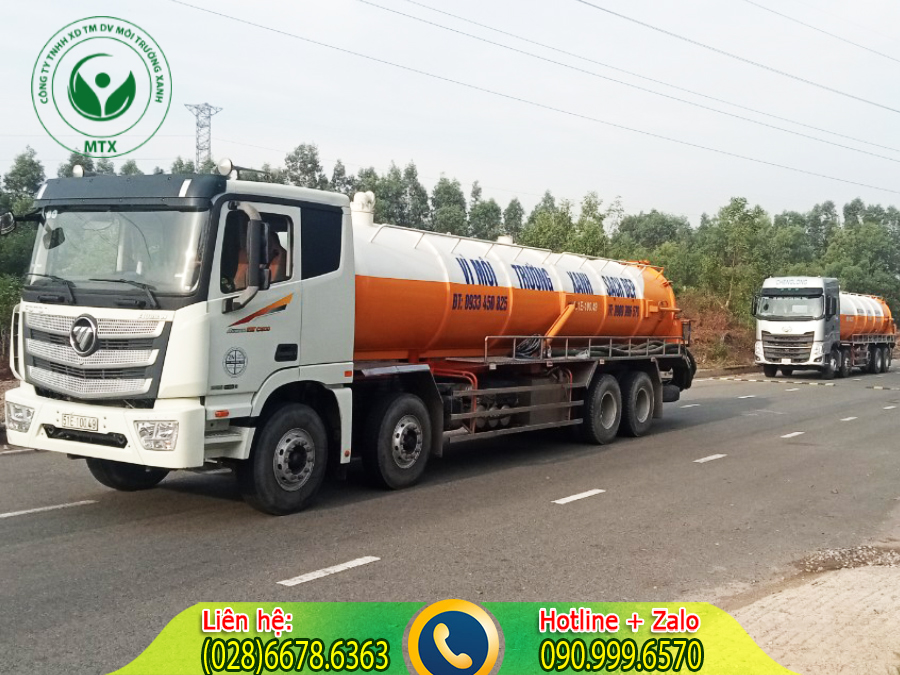 Dịch vụ thu gom b&ugrave;n thải c&ocirc;ng nghiệp gi&aacute; tốt