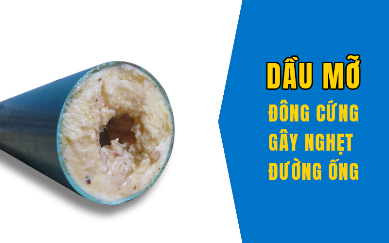 Top 5 cách đánh tan dầu mỡ trong cống thoát nước hiệu quả