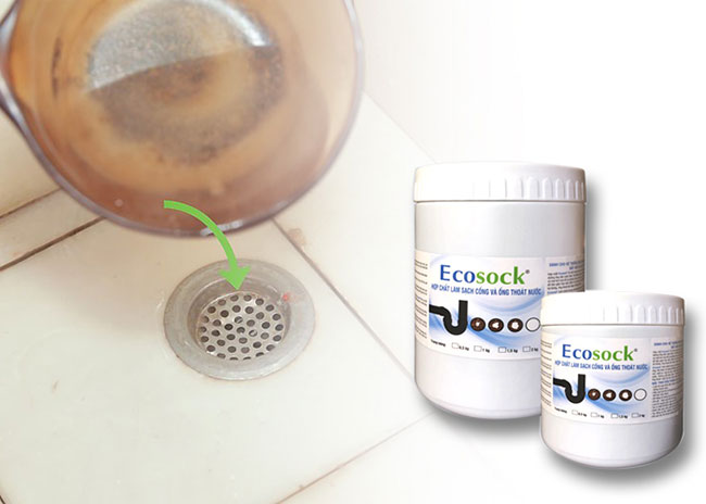 ​Bột tan dầu mỡ cống EcoSock