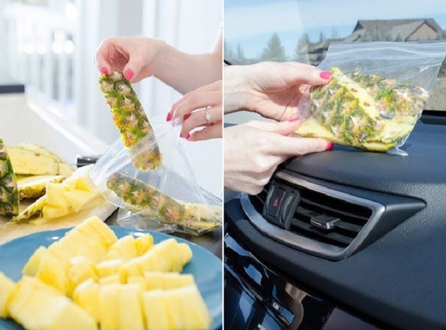 Đặt dứa trong xe khử m&ugrave;i hiệu quả v&agrave; gi&uacute;p bạn tiết kiệm được chi ph&iacute;